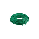Rollo de cable eléctrico THW Indiana calibre 12 AWG color verde para tierra física de 100 metros en PEFSA