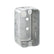 Caja chalupa de acero galvanizado Crouse Hinds con esquinas redondeadas y knockouts de 1/2 pulgada de PEFSA