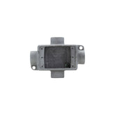 Caja condulet rectangular PEFSA | Productos Eléctricos y Ferreteros tipo FSX de aluminio con entradas de 3/4 pulgada
