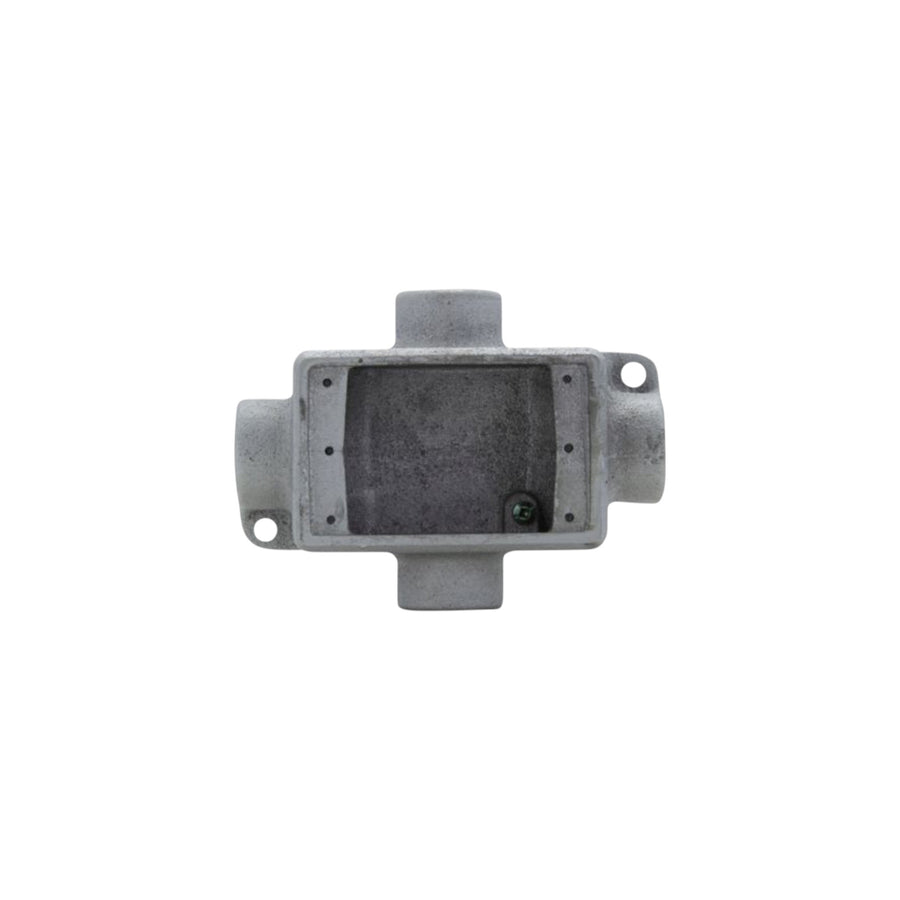 Caja condulet rectangular PEFSA | Productos Eléctricos y Ferreteros tipo FSX de aluminio con entradas de 3/4 pulgada