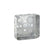 Caja cuadrada embutida PEFSA | Productos Eléctricos y Ferreteros de acero galvanizado 4x4 con knockouts de 3/4 pulg