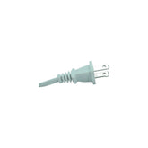 Clavija plana polarizada blanca de extensión eléctrica Argos para electrodomésticos de uso interior