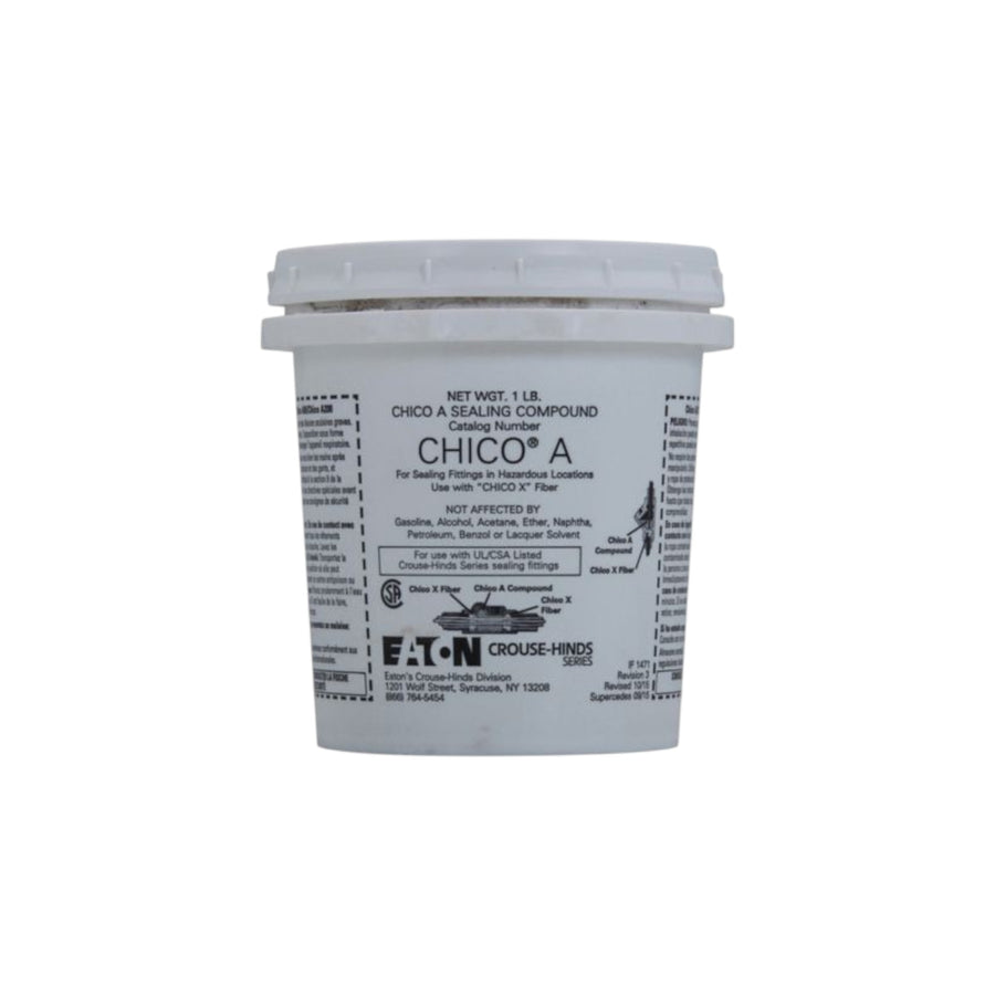 Bote de compuesto sellador Crouse-Hinds Chico A3 de 0.454 kg para instalaciones eléctricas en PEFSA | Productos Eléctricos y Ferreteros