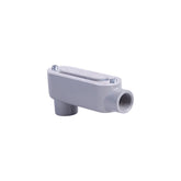 Cuerpo condulet tipo LB de 3/4 pulg Crouse-Hinds Serie 3 en aluminio gris para tubería conduit de PEFSA | Productos Eléctricos y Ferreteros