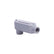 Cuerpo Condulet Crouse-Hinds Serie 3 tipo LB de 1 1/4 pulg en aluminio gris para instalaciones eléctricas PEFSA