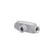 Cuerpo condulet tipo T de 1/2 pulgada Crouse-Hinds Serie 3 en aluminio gris para tubería conduit de PEFSA