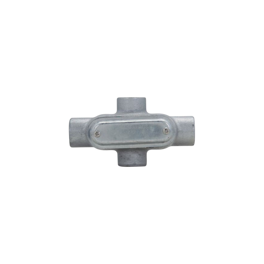 Cuerpo Condulet Tipo X de 1 1/2 pulg PEFSA | Productos Eléctricos y Ferreteros con tapa y empaque de aluminio