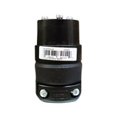 Conector de hule de uso rudo Leviton PEFSA | Productos Eléctricos y Ferreteros, color negro, modelo NEMA 5-15R.
