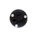 Conector hembra de hule negro Leviton PEFSA | Productos Eléctricos y Ferreteros, modelo NEMA 5-15R de uso rudo.