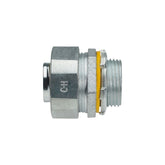 Conector recto Liquid Tight de 1/2 pulgada Crouse Hinds de PEFSA | Productos Eléctricos y Ferreteros en acero y zinc.
