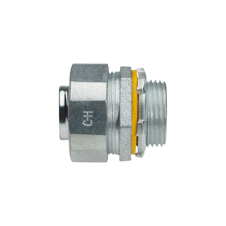 Conector recto Liquid Tight de 1 1/4 pulg Crouse Hinds de PEFSA | Productos Eléctricos y Ferreteros en acero y zinc