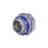 Conector recto Liquid Tight de 3/4 pulg Crouse-Hinds (Eaton) en zinc con sello azul, disponible en PEFSA | Productos Eléctricos y Ferreteros
