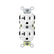 Contacto dúplex Leviton de 20A y 125V en color blanco con diseño NEMA 5-20R, disponible en PEFSA | Productos Eléctricos y Ferreteros