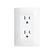 Contacto dúplex blanco Schneider Electric Duna 15A 127V con conexión a tierra, disponible en PEFSA | Productos Eléctricos y Ferreteros