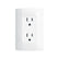 Kit de contacto dúplex Schneider Electric Duna blanco con placa, 15A, 127V, 2P+T, disponible en PEFSA | Productos Eléctricos y Ferreteros