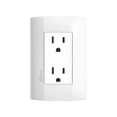 Contacto dúplex blanco PEFSA | Productos Eléctricos y Ferreteros línea Duna Schneider Electric con conexión a tierra