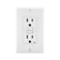 Contacto dúplex GFCI blanco Leviton de PEFSA | Productos Eléctricos y Ferreteros con placa Decora incluida