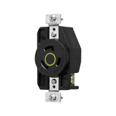 Contacto fijo de media vuelta Leviton NEMA L5-20R de 20A y 125V para uso industrial, disponible en PEFSA | Productos Eléctricos y Ferreteros