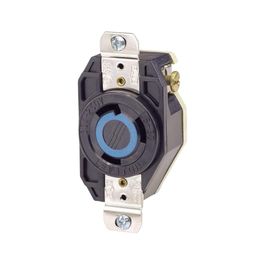 Contacto fijo de media vuelta Leviton PEFSA | Productos Eléctricos y Ferreteros, NEMA L6-20R industrial de nylon