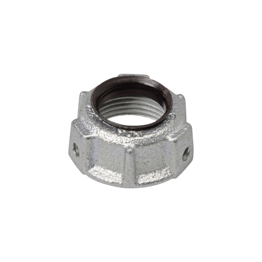 Contra tuerca PEFSA | Productos Eléctricos y Ferreteros de acero galvanizado Crouse-Hinds para conduit de 4 pulgadas