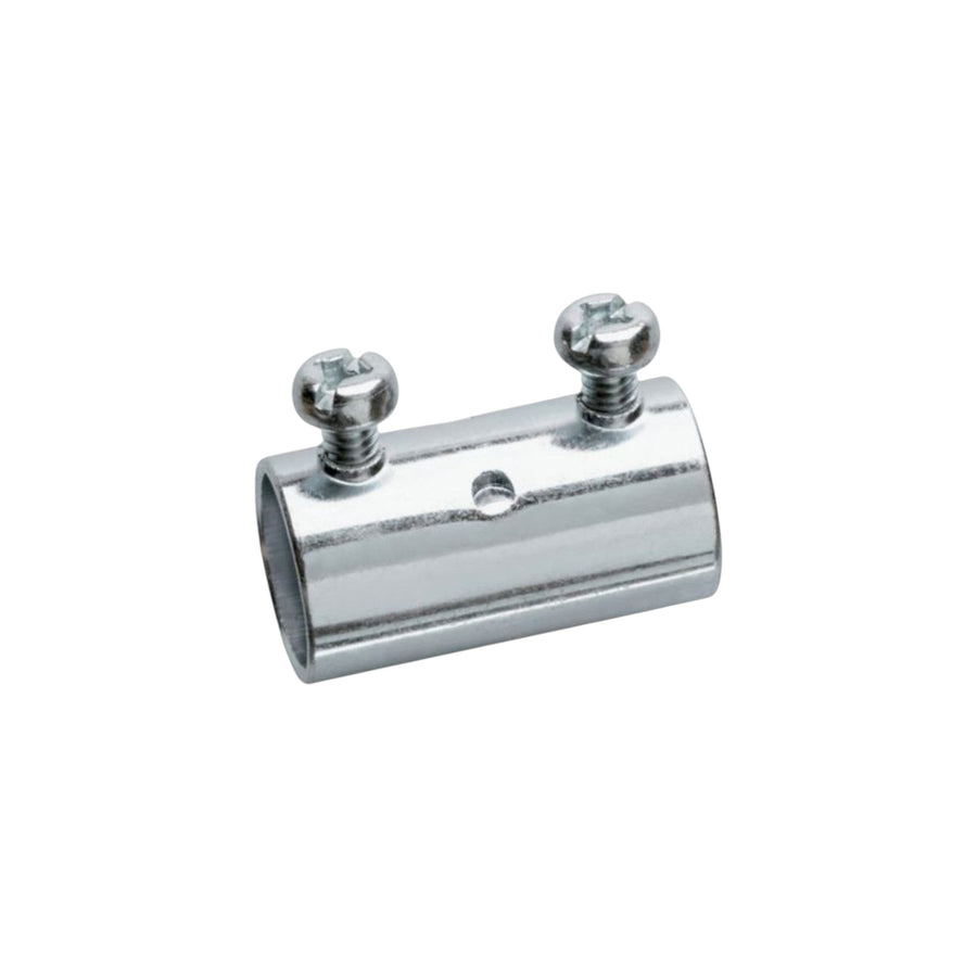 Cople de acero galvanizado PEFSA | Productos Eléctricos y Ferreteros para conduit EMT de 3/4 pulgada con opresores