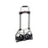 Diablito plegable de acero Santul de PEFSA | Productos Eléctricos y Ferreteros en color gris con llantas negras