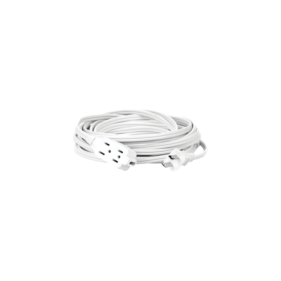 Extensión eléctrica blanca Argos de 2 metros para uso doméstico, cable plano SPT calibre 18 en PEFSA | Productos Eléctricos y Ferreteros