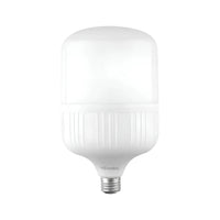 Foco LED de alta potencia Sanelec 50W con luz fría y base E27, disponible en PEFSA | Productos Eléctricos y Ferreteros