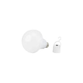 Foco LED de emergencia recargable Sanelec 9W con luz fría y gancho portátil, disponible en PEFSA | Productos Eléctricos y Ferreteros
