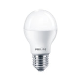 Foco LED Philips de 12W con luz cálida 3000K y base E27, disponible en PEFSA | Productos Eléctricos y Ferreteros