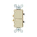 Interruptor dúplex Leviton Decora color marfil de 15A para control doble en instalaciones de PEFSA | Productos Eléctricos y Ferreteros