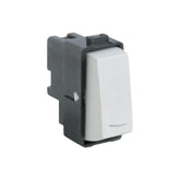 Interruptor sencillo Schneider Electric Duna color blanco de 1 módulo, fabricado en policarbonato resistente.