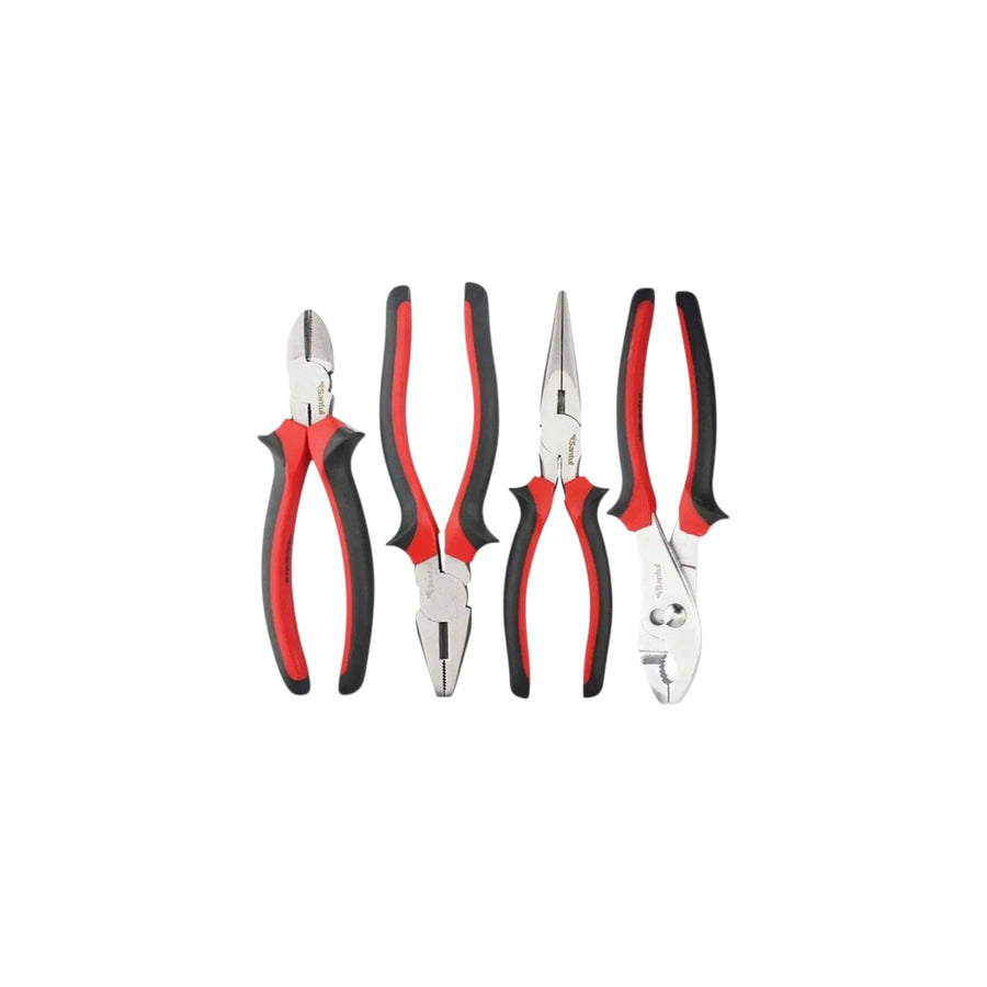 Juego de 4 pinzas profesionales Santul de acero al carbono con mangos ergonómicos Confort Grip de PEFSA | Productos Eléctricos y Ferreteros
