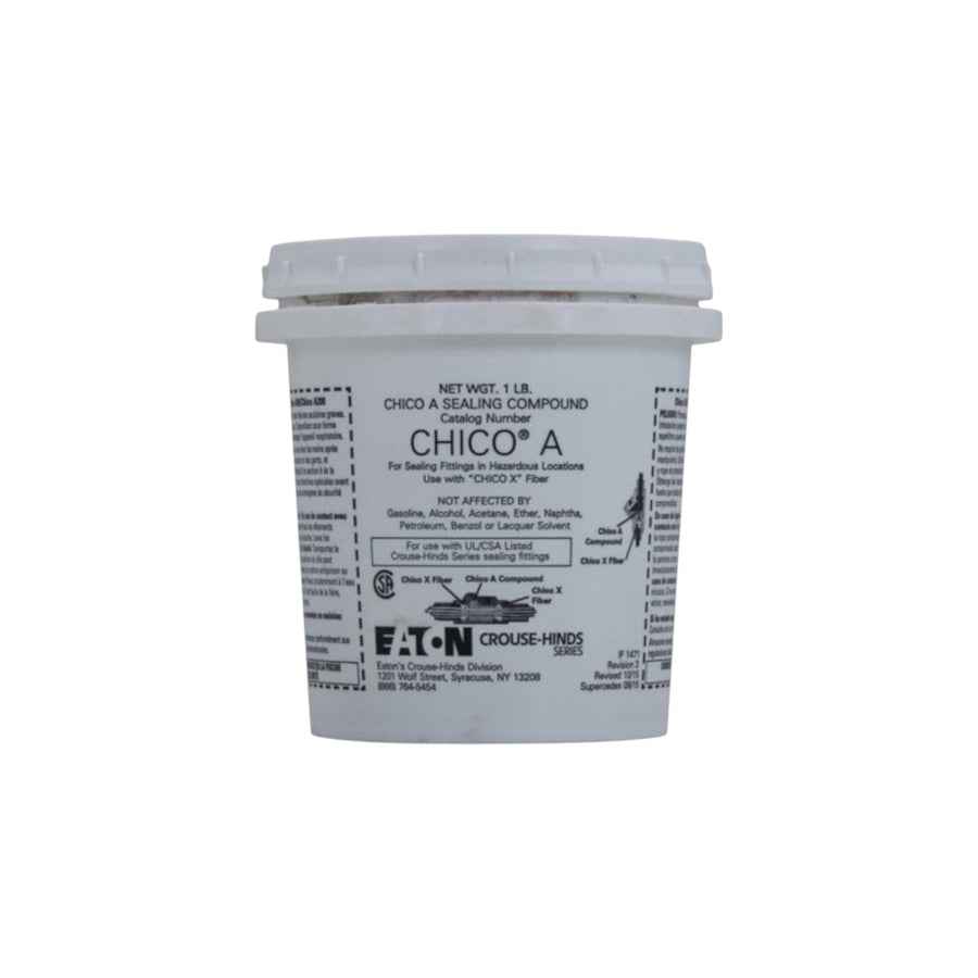 Kit de compuesto sellador Crouse-Hinds Chico A4 de 0.454 kg para áreas peligrosas, disponible en PEFSA | Productos Eléctricos y Ferreteros
