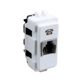 Módulo toma telefónica RJ11 blanco de la línea Marisio Genesis de PEFSA | Productos Eléctricos y Ferreteros