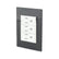 Placa armada Sanelec Venecia con tres contactos polarizados en color humo, ideal para instalaciones eléctricas PEFSA