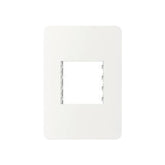 Placa con soporte PEFSA | Productos Eléctricos y Ferreteros Schneider Electric Unica blanca de 3 módulos