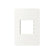 Placa con soporte PEFSA | Productos Eléctricos y Ferreteros Schneider Electric Unica blanca de 3 módulos