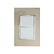 Placa armada PEFSA | Productos Eléctricos y Ferreteros Venecia color champagne con dos apagadores sencillos blancos