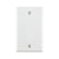 Placa ciega Leviton de urea blanca tamaño estándar para cajas eléctricas, disponible en PEFSA | Productos Eléctricos y Ferreteros