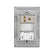 Placa armada PEFSA | Productos Eléctricos y Ferreteros Sanelec Cordoba gris con contacto y dos puertos USB