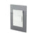 Placa armada Sanelec Venecia color humo con tres apagadores sencillos blancos, ideal para instalaciones eléctricas.