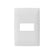 Placa Leviton Serie Cien de 1 módulo en color blanco, diseño minimalista de termoplástico para PEFSA | Productos Eléctricos y Ferreteros
