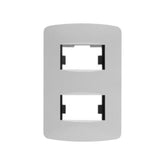 Placa Leviton de 1 módulo en color blanco con acabado pulido, disponible en PEFSA | Productos Eléctricos y Ferreteros