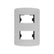 Placa Leviton de 1 módulo en color blanco con acabado pulido, disponible en PEFSA | Productos Eléctricos y Ferreteros
