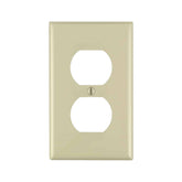 Placa de pared PEFSA | Productos Eléctricos y Ferreteros Leviton Decora de nylon color marfil para contacto dúplex