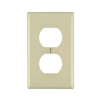 Placa de pared PEFSA | Productos Eléctricos y Ferreteros Leviton Decora de nylon color marfil para contacto dúplex