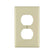 Placa de pared PEFSA | Productos Eléctricos y Ferreteros Leviton Decora de nylon color marfil para contacto dúplex