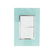Placa armada Sanelec Venecia Aqua con dos apagadores blancos y marco cromado, ideal para exteriores por PEFSA.