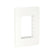 Placa con soporte Schneider Electric Unica para 3 módulos en color blanco, disponible en PEFSA | Productos Eléctricos y Ferreteros